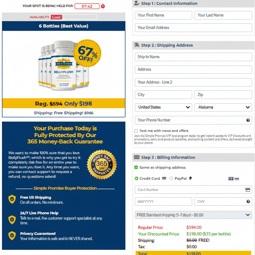 BellyFlush Order Page